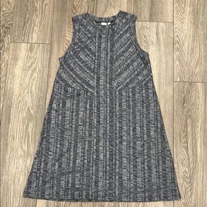 NWT Gap Sleeveless Knit Blue Gray Patterned Dress